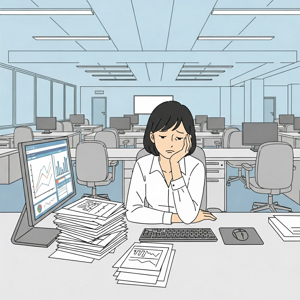 地方自治体の環境部門で働く京子さんは、「温暖化対策」や「災害対策」など、増え続ける業務と責任に日々向き合っています